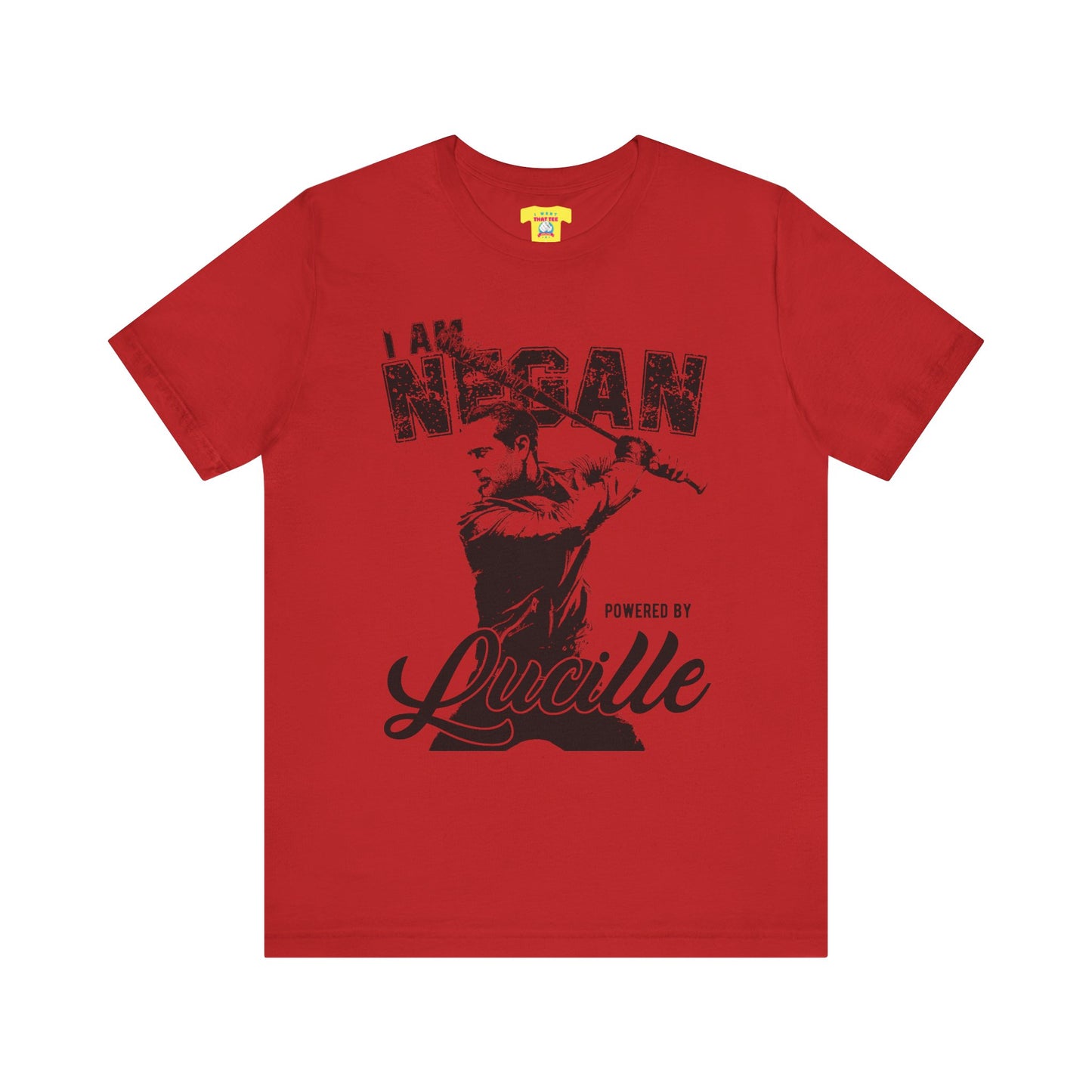 I AM NEGAN POWERED BY LUCILLE - THE WALKING DEAD (Unisex Jersey Short Sleeve Tee)