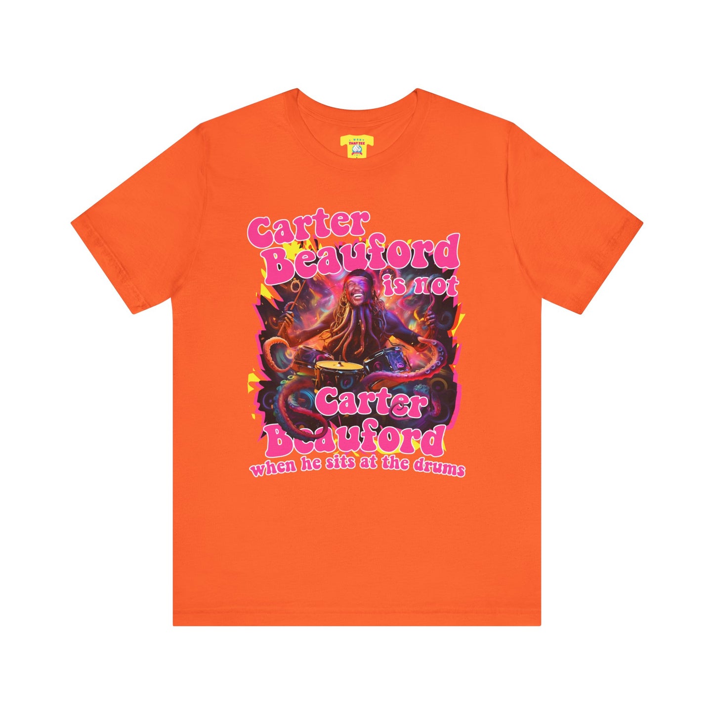 CARTER BEAUFORD OCTOPUS DRUMMER (Unisex Jersey Short Sleeve Tee)