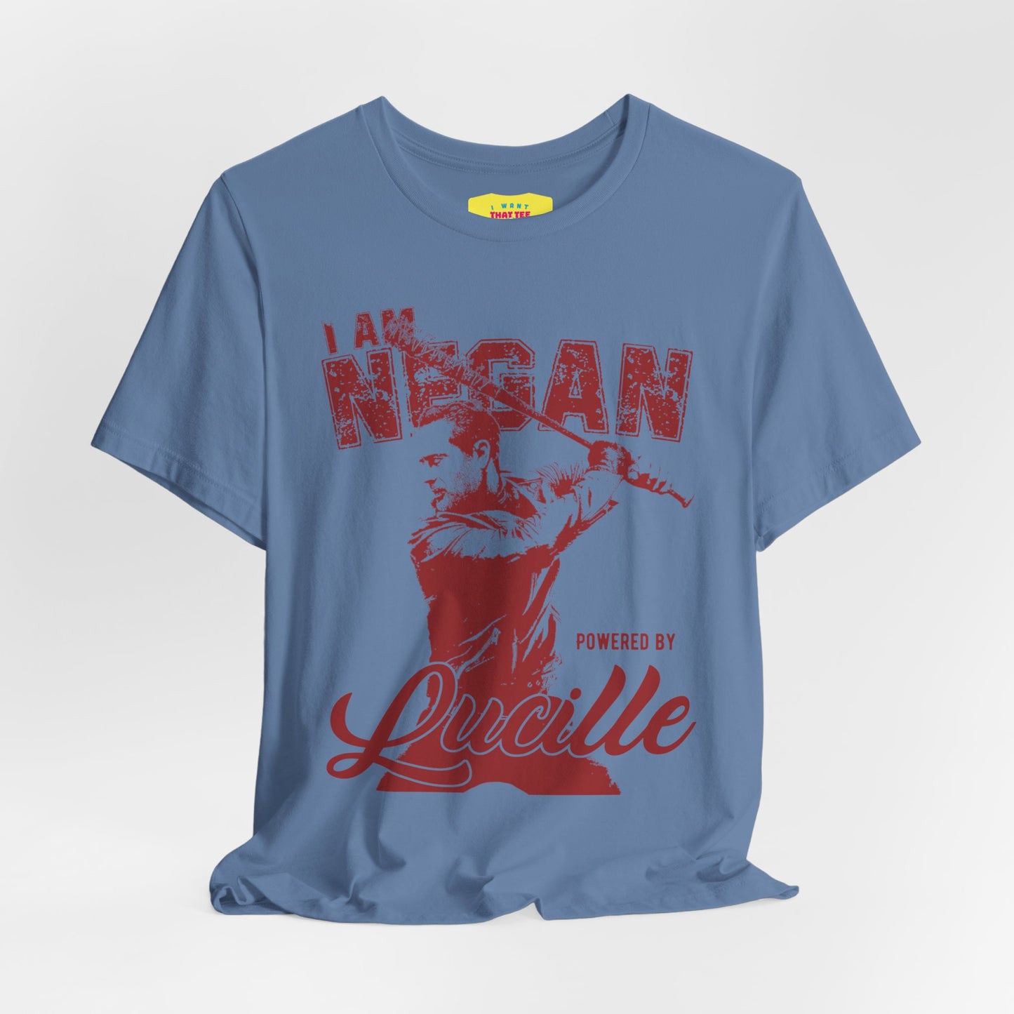 I AM NEGAN POWERED BY LUCILLE - THE WALKING DEAD (Unisex Jersey Short Sleeve Tee)