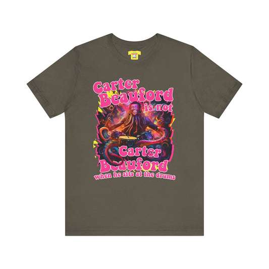 CARTER BEAUFORD OCTOPUS DRUMMER (Unisex Jersey Short Sleeve Tee)