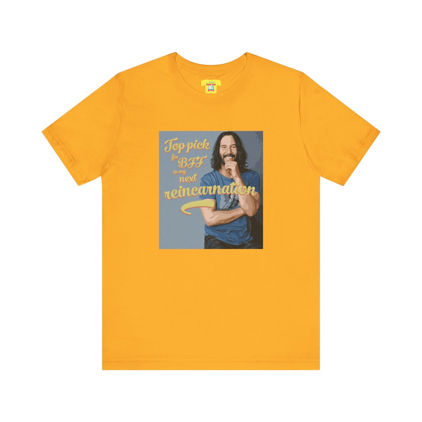 TOP PICK FOR BFF IN MY NEXT REINCARNATION - KEANU REEVES (Unisex Softstyle T-Shirt)