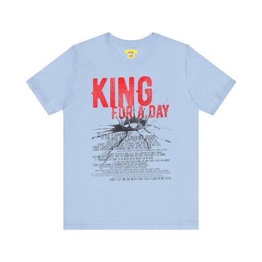 KING FOR A DAY - FAITH NO MORE (Unisex Jersey Short Sleeve Tee)