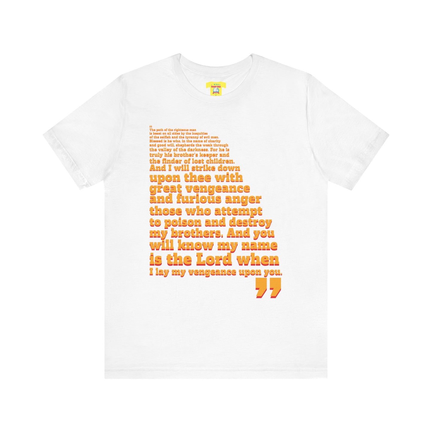 PULP FICTION QUOTE (Unisex Jersey Short Sleeve Tee)