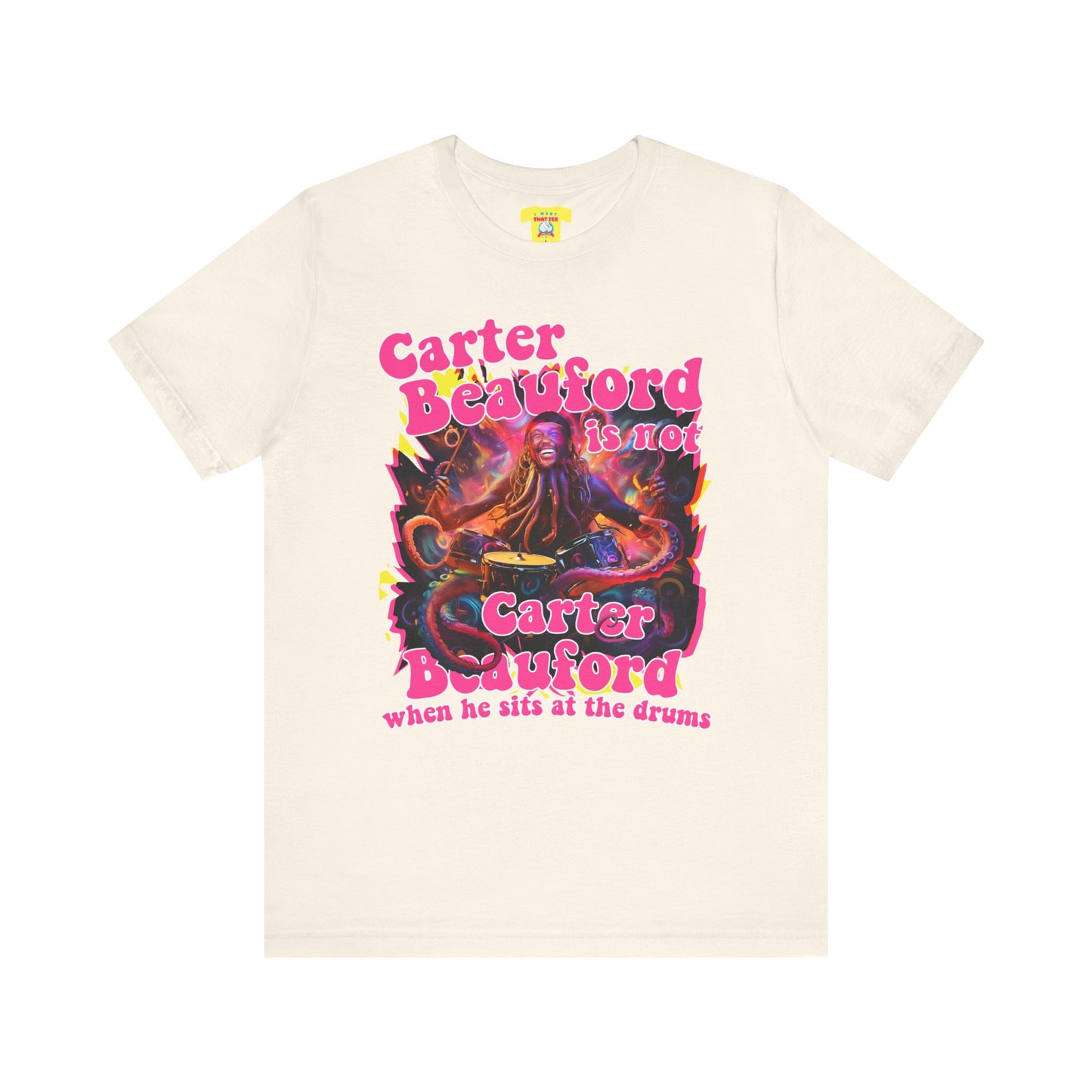 CARTER BEAUFORD OCTOPUS DRUMMER (Unisex Jersey Short Sleeve Tee)