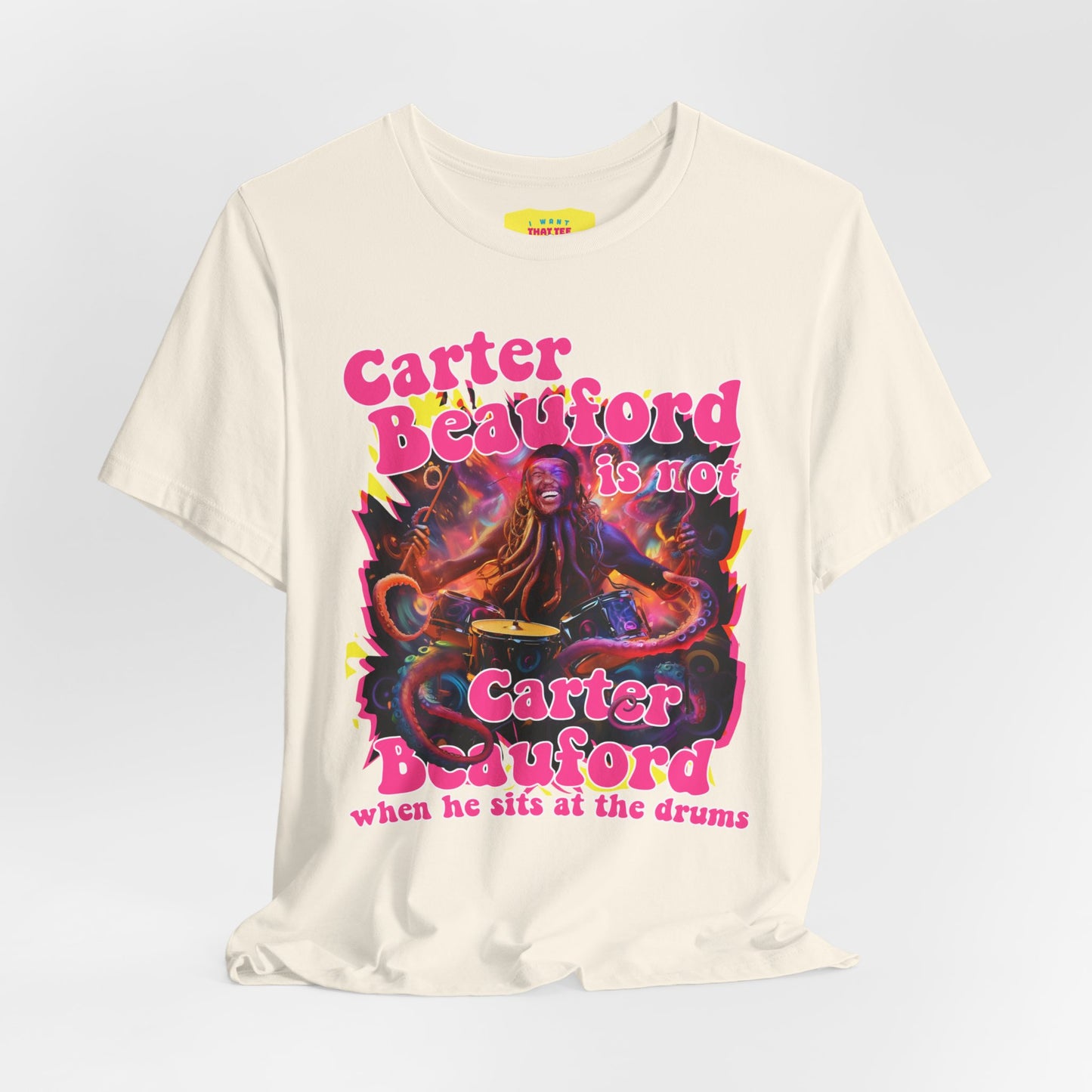 CARTER BEAUFORD OCTOPUS DRUMMER (Unisex Jersey Short Sleeve Tee)