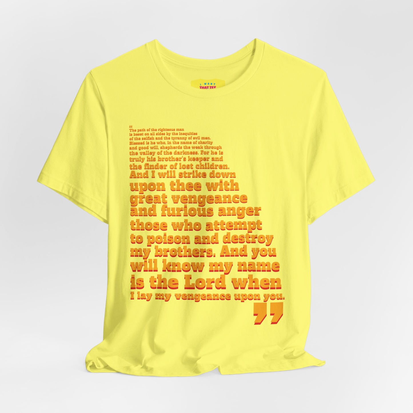 PULP FICTION QUOTE (Unisex Jersey Short Sleeve Tee)