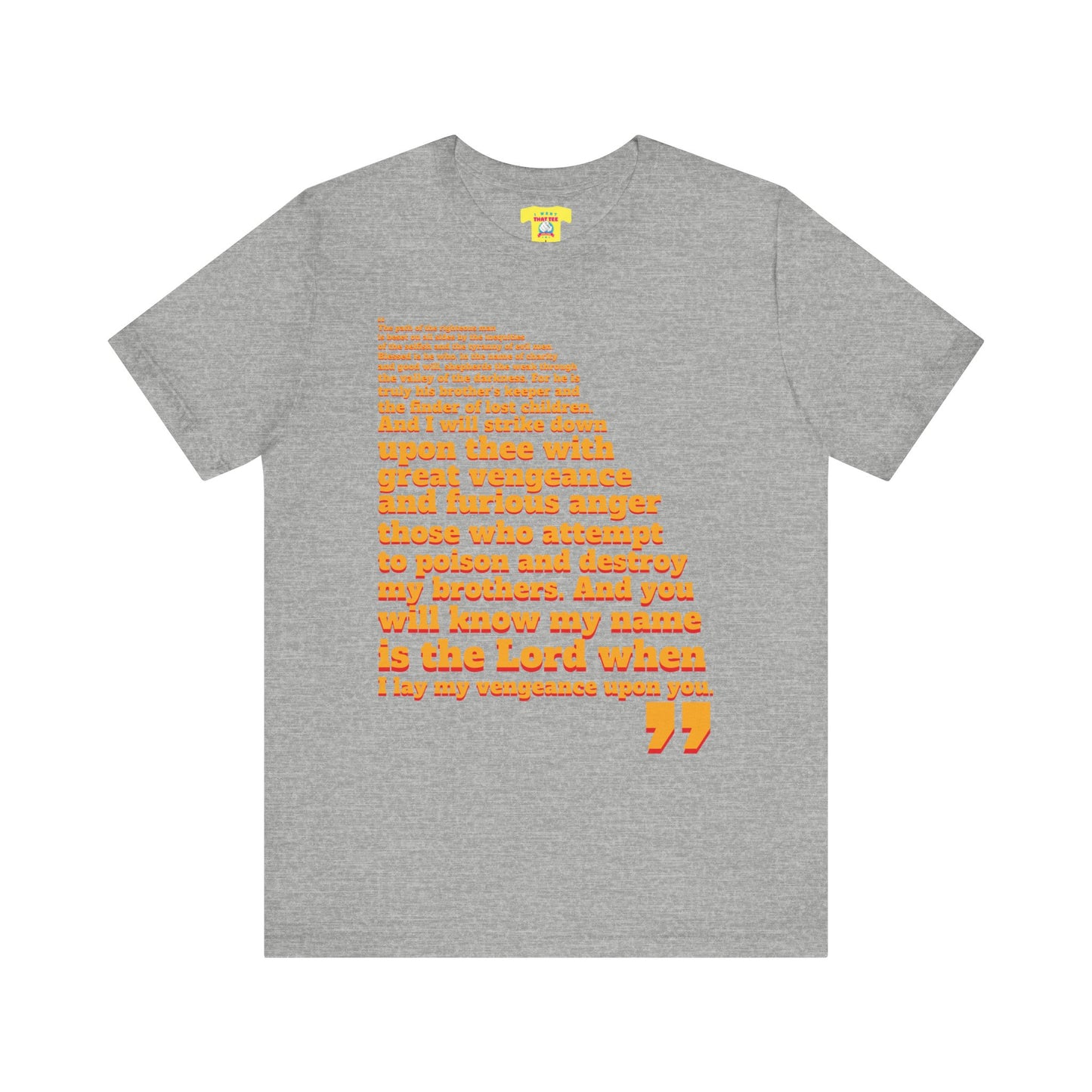 PULP FICTION QUOTE (Unisex Jersey Short Sleeve Tee)