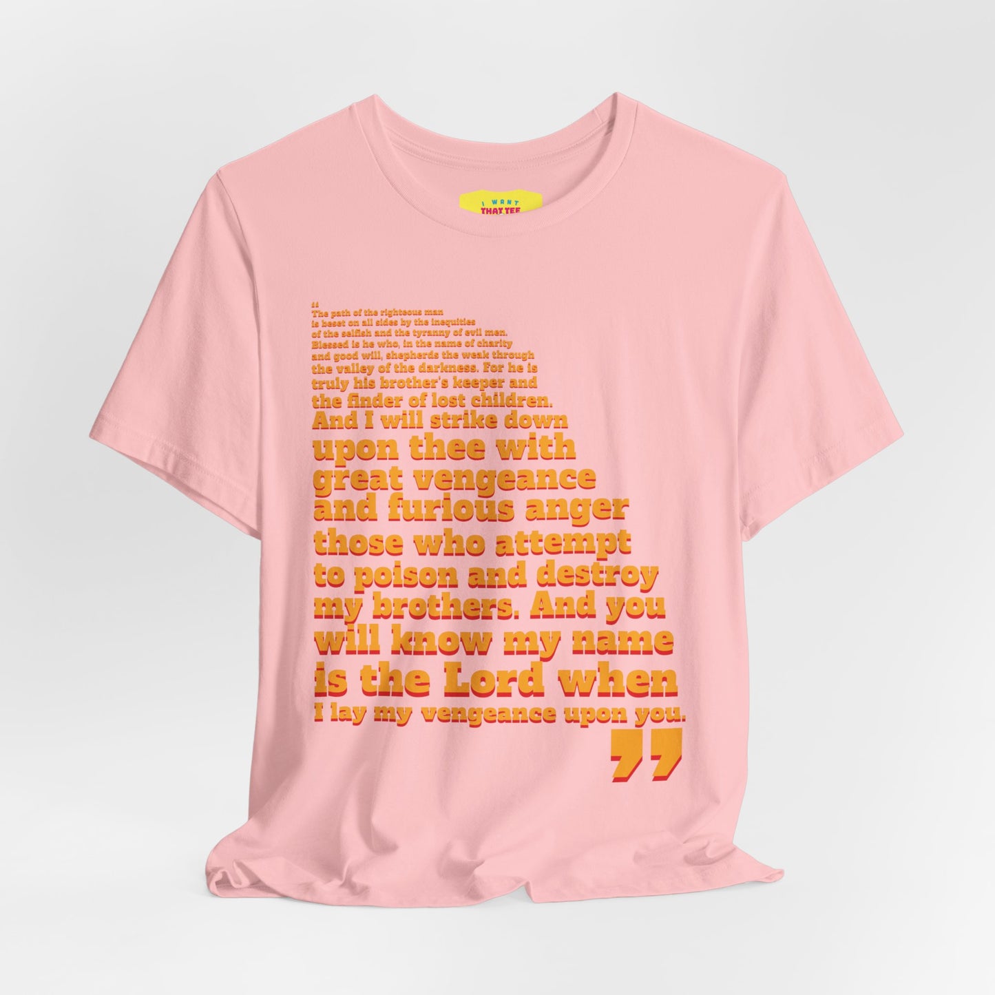 PULP FICTION QUOTE (Unisex Jersey Short Sleeve Tee)