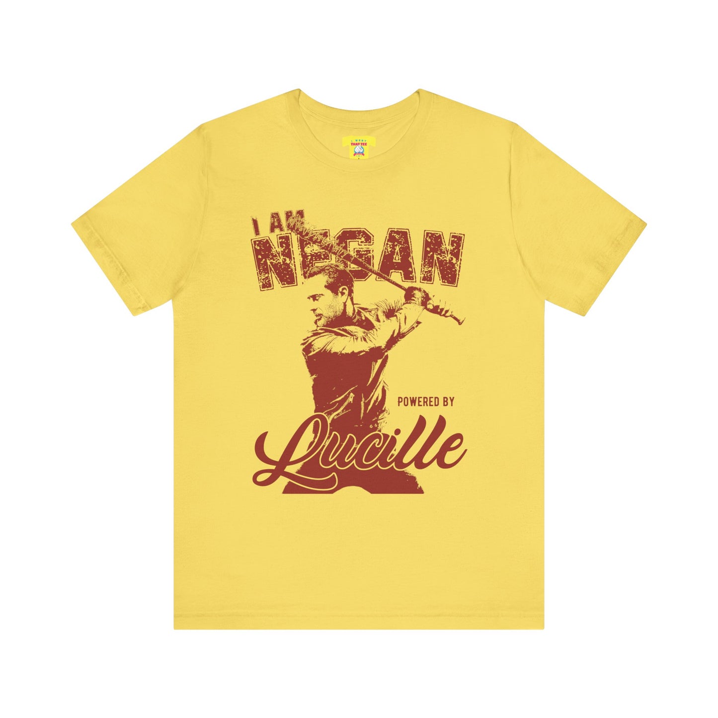 I AM NEGAN POWERED BY LUCILLE - THE WALKING DEAD (Unisex Jersey Short Sleeve Tee)