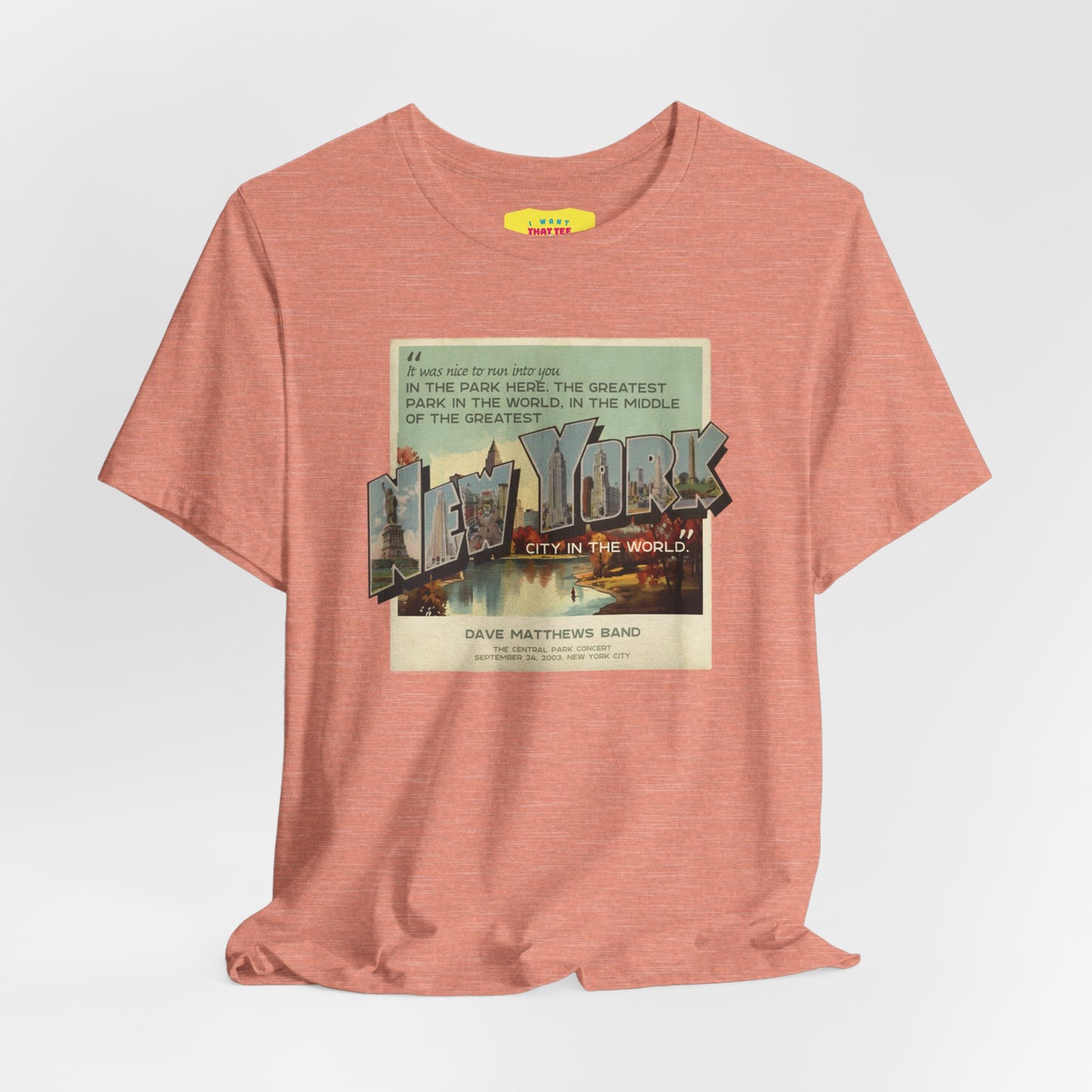 DAVE MATTHEWS BAND - THE CENTRAL PARK CONCERT QUOTE (Unisex Jersey Short Sleeve Tee)