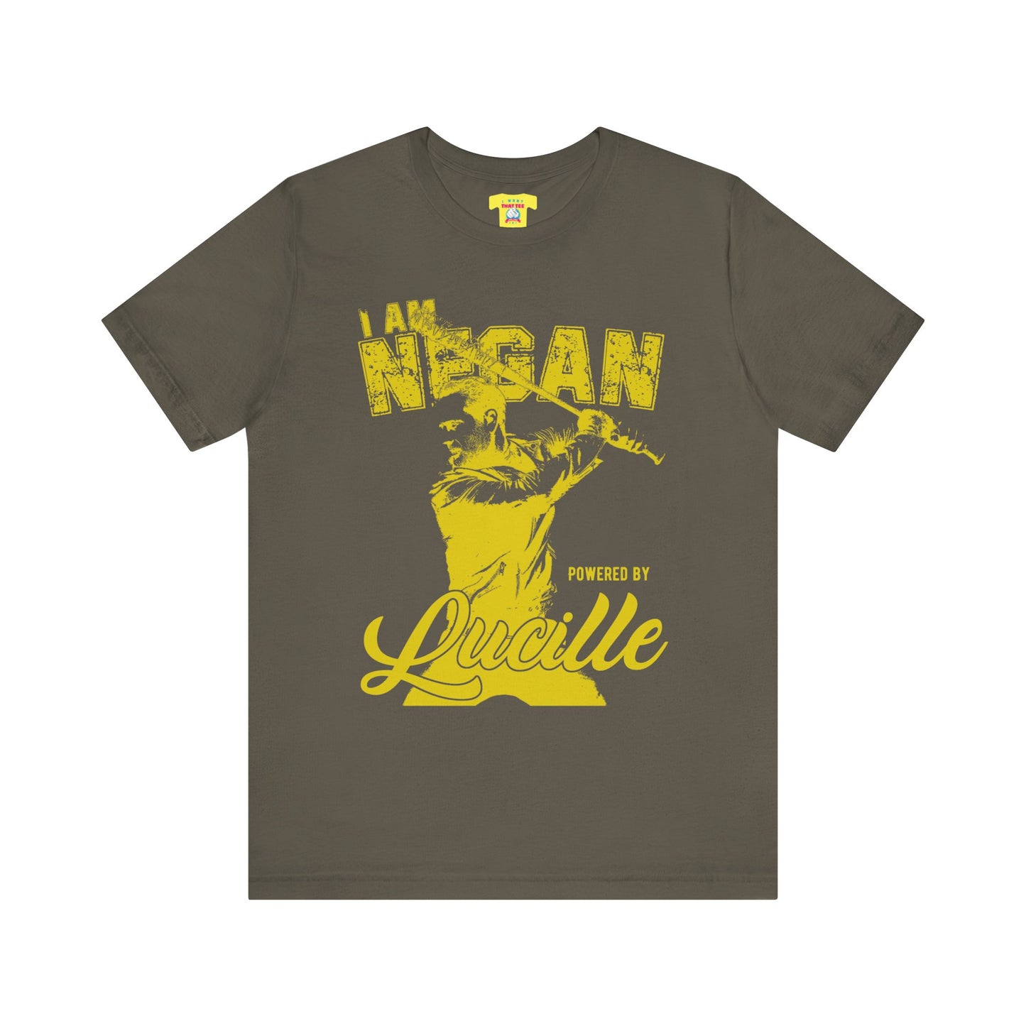 I AM NEGAN POWERED BY LUCILLE - THE WALKING DEAD (Unisex Jersey Short Sleeve Tee)