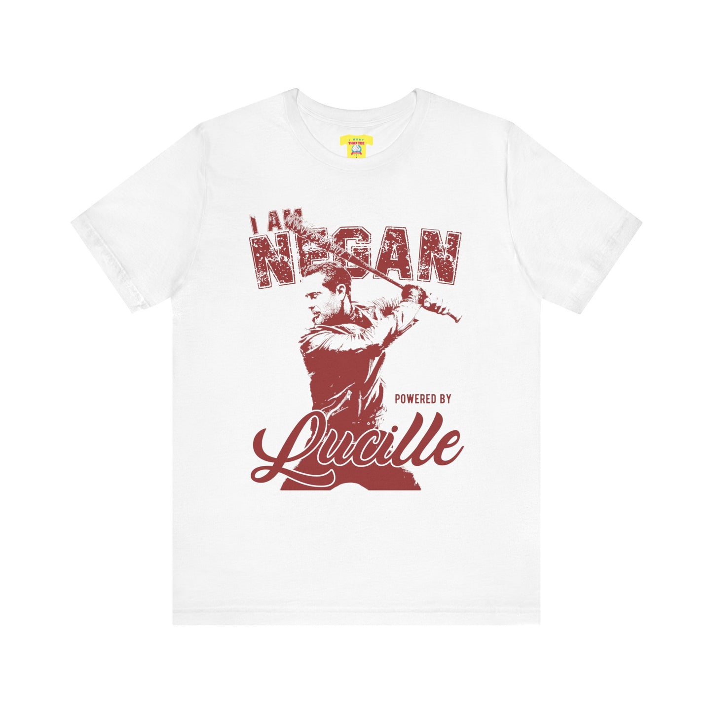 I AM NEGAN POWERED BY LUCILLE - THE WALKING DEAD (Unisex Jersey Short Sleeve Tee)