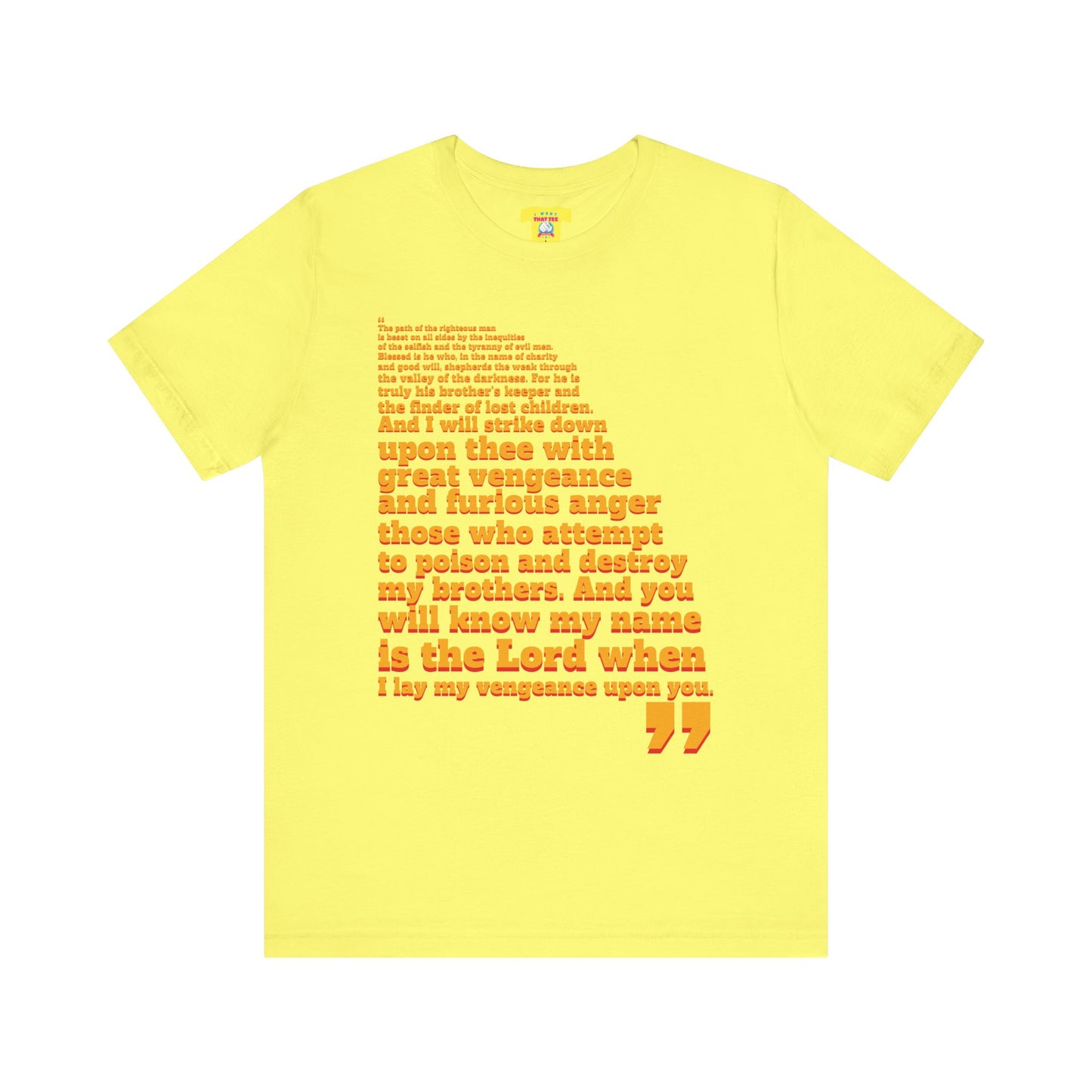 PULP FICTION QUOTE (Unisex Jersey Short Sleeve Tee)