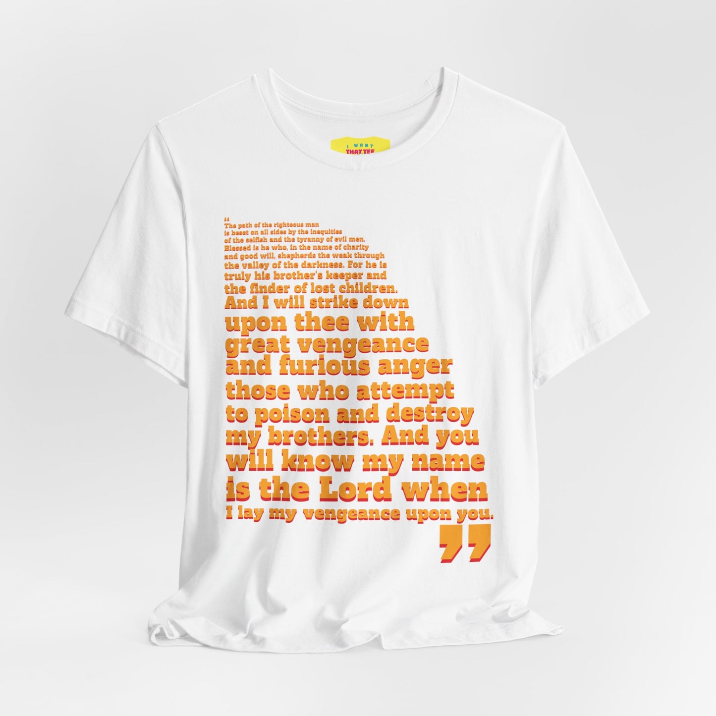 PULP FICTION QUOTE (Unisex Jersey Short Sleeve Tee)