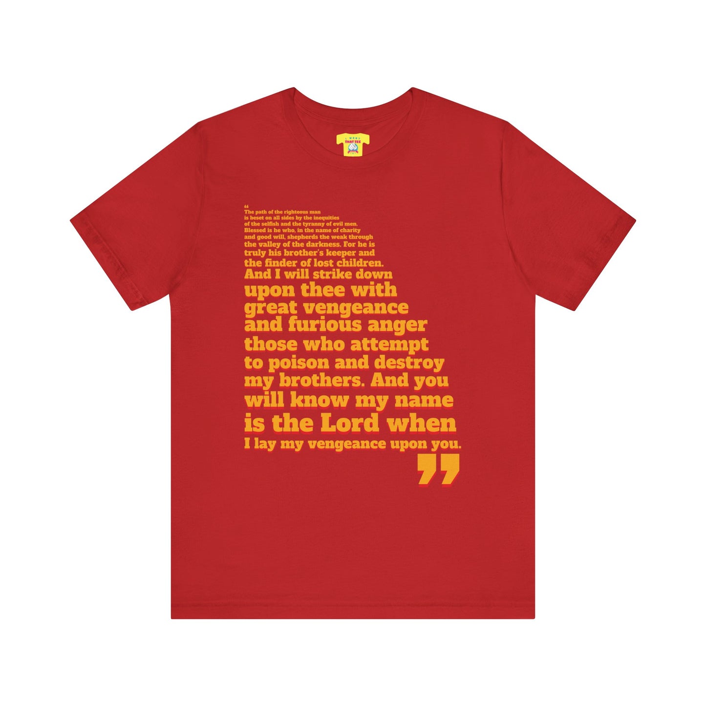 PULP FICTION QUOTE (Unisex Jersey Short Sleeve Tee)