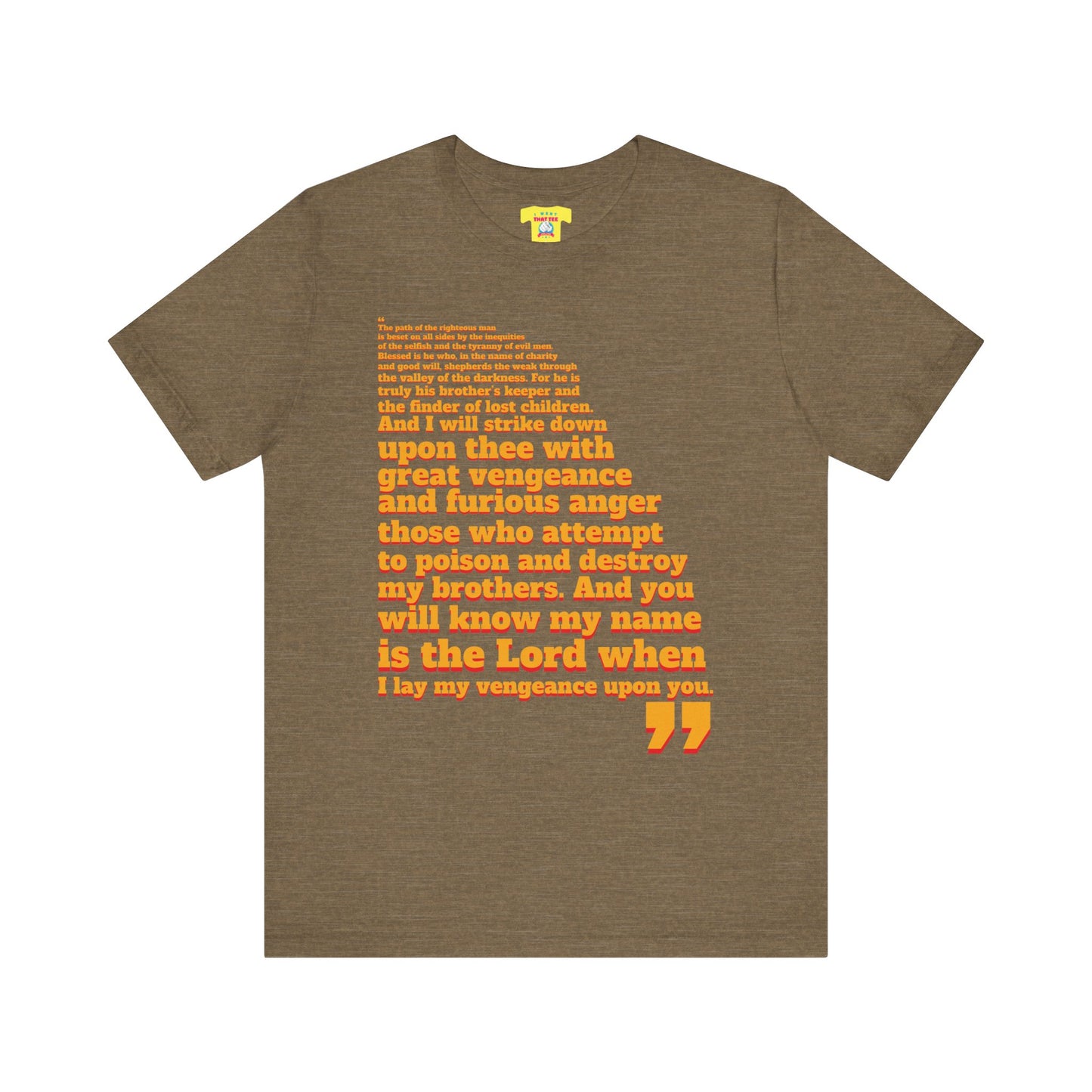 PULP FICTION QUOTE (Unisex Jersey Short Sleeve Tee)