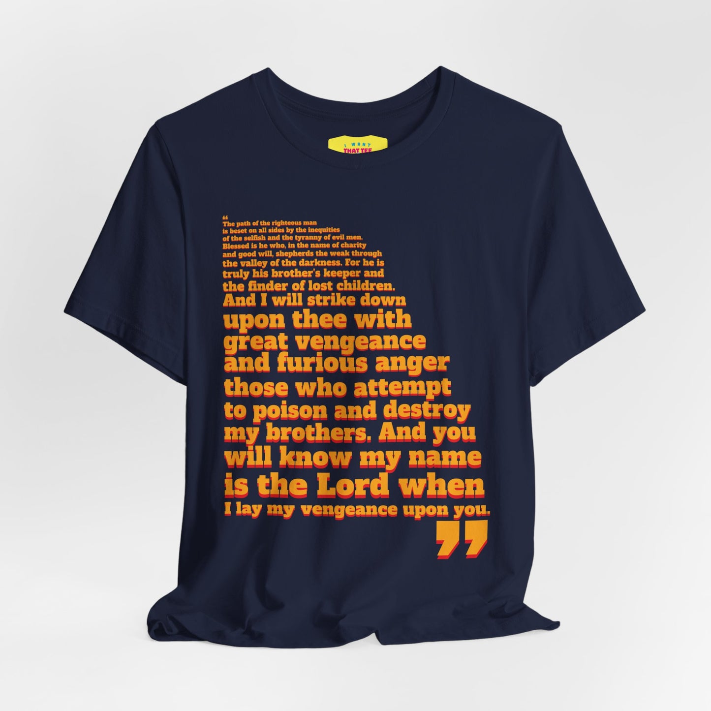 PULP FICTION QUOTE (Unisex Jersey Short Sleeve Tee)