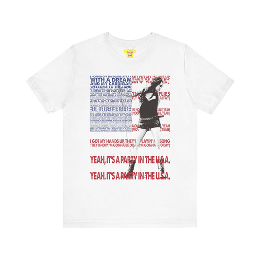 PARTY IN THE USA - MILEY CYRUS (Unisex Jersey Short Sleeve Tee)