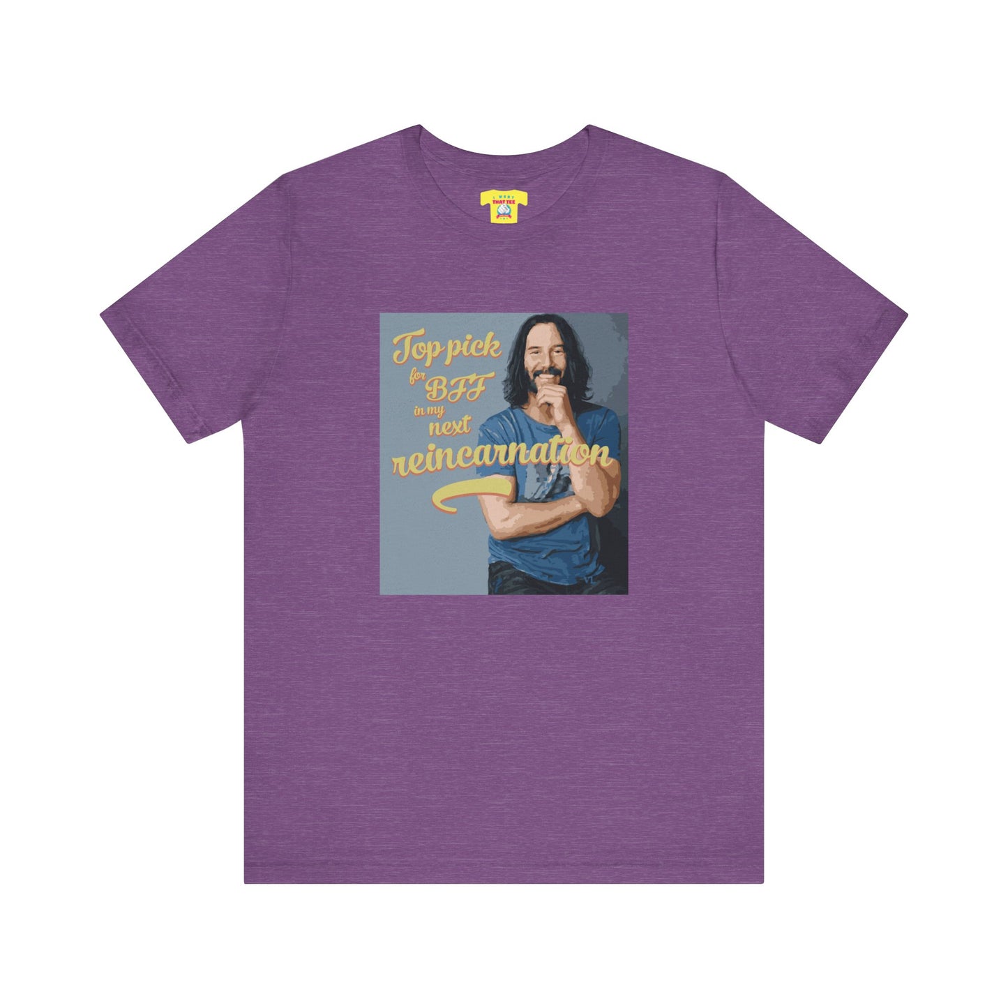 TOP PICK FOR BFF IN MY NEXT REINCARNATION - KEANU REEVES (Unisex Softstyle T-Shirt)