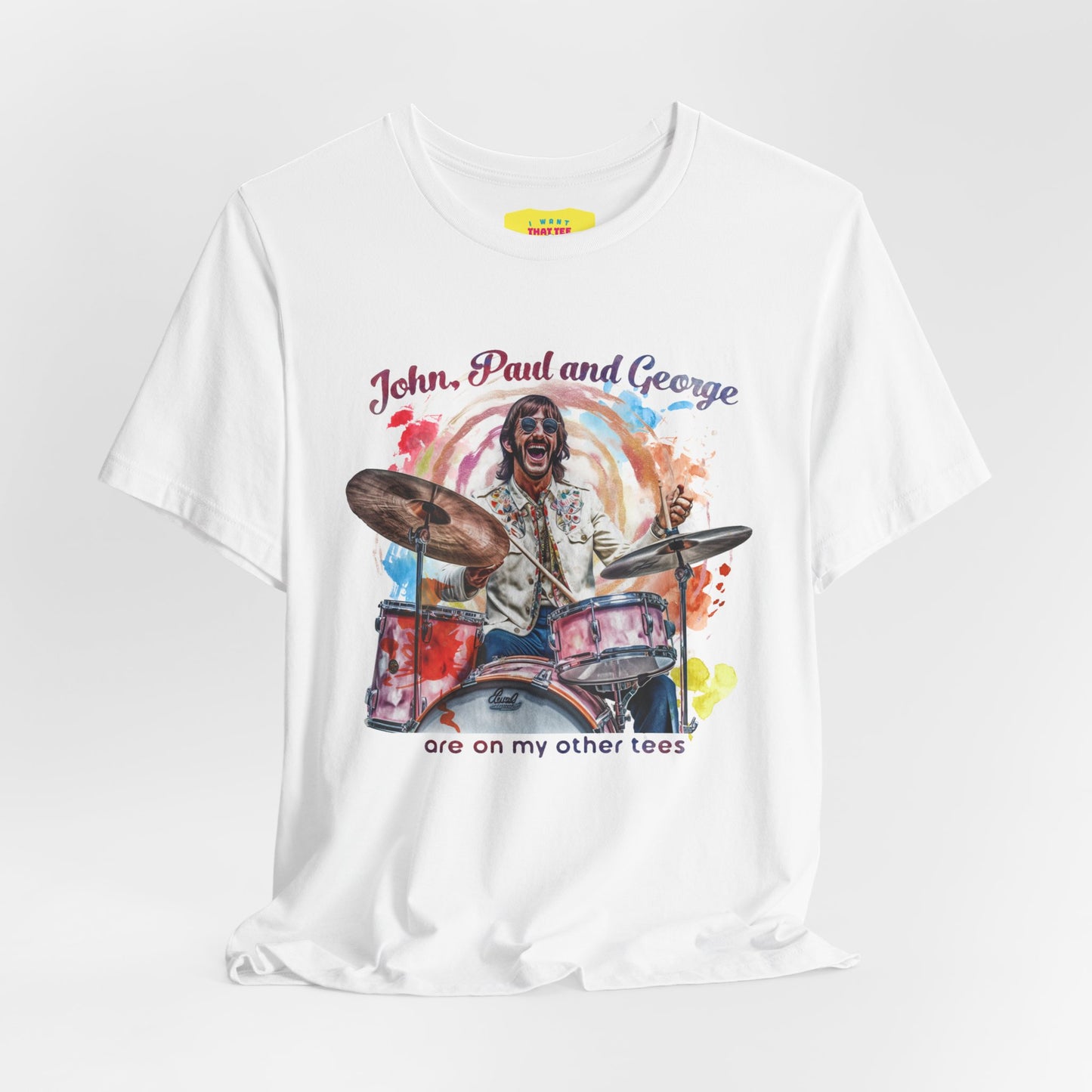 JOHN, PAUL AND GEORGE ARE ON MY OTHER TEES (Unisex Softstyle T-Shirt)