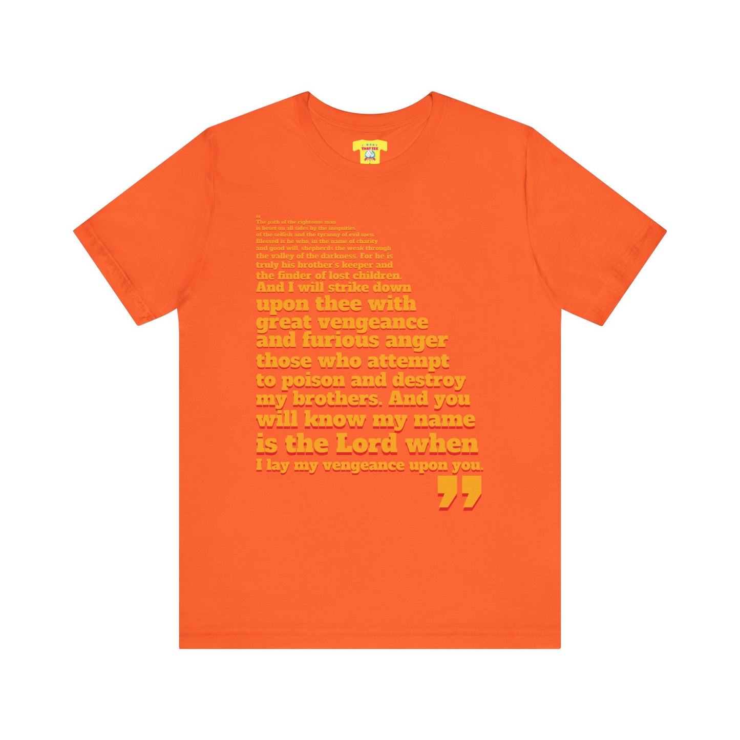 PULP FICTION QUOTE (Unisex Jersey Short Sleeve Tee)