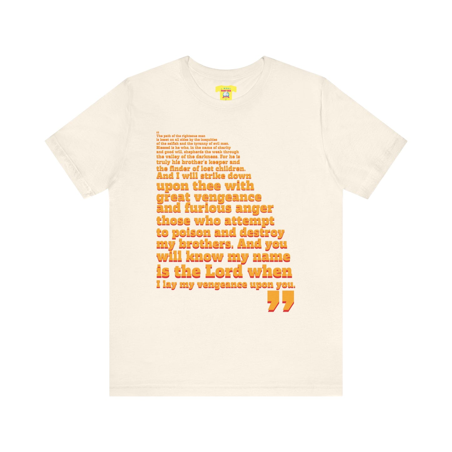 PULP FICTION QUOTE (Unisex Jersey Short Sleeve Tee)