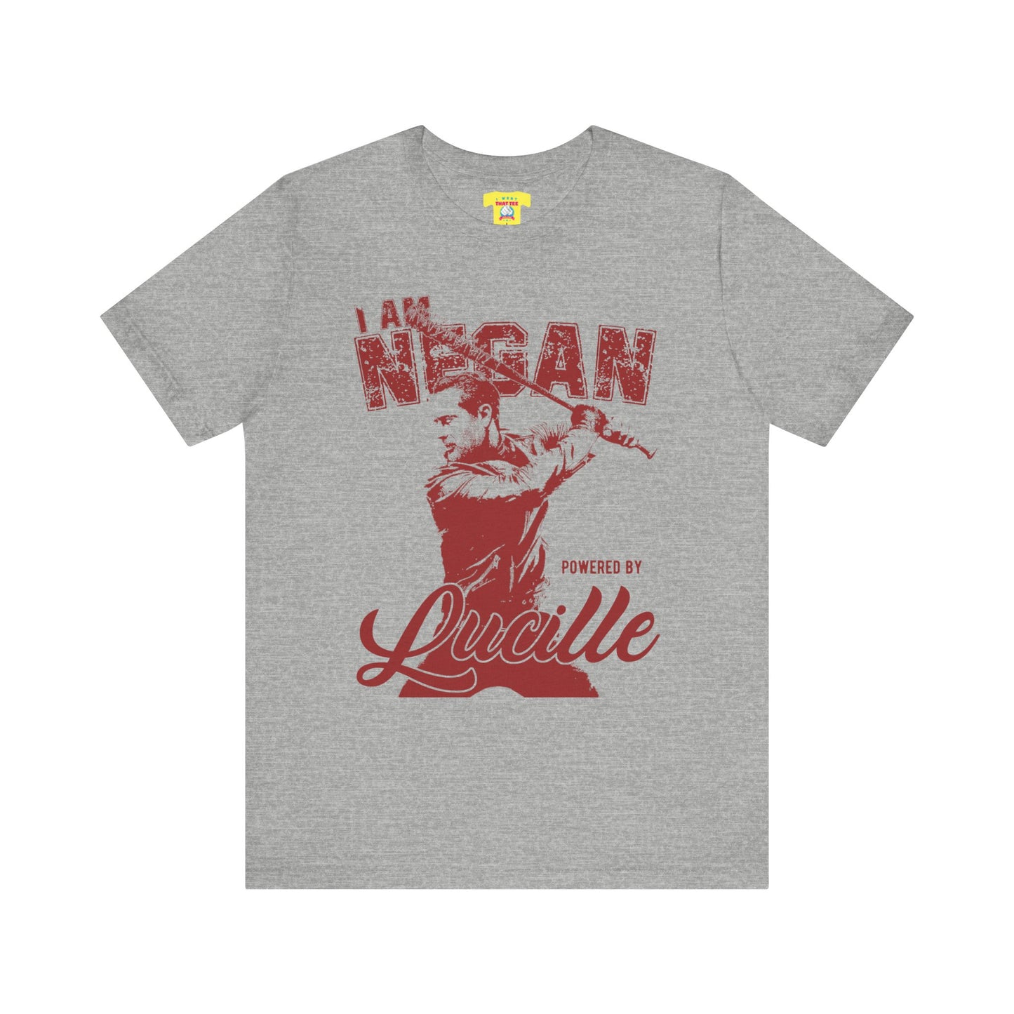 I AM NEGAN POWERED BY LUCILLE - THE WALKING DEAD (Unisex Jersey Short Sleeve Tee)